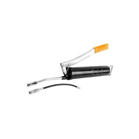 Tolsen 14oz Steel Grease Gun w/Plastic Handle, 400cc, 400mm L, 300mm Flexible Hose, 150mm Steel Hose 65200